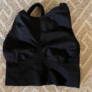 SWEATY BETTY Stamina Seamless Sports Bra size M Black